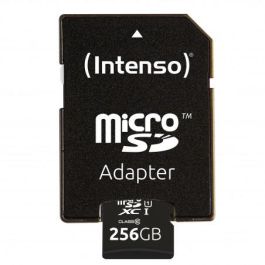 Intenso 3423492 Tarjeta Micro SDXC UHS-I Premium 256GB Clase 10 hasta 45MB/s con Adaptador
