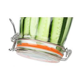 La Mediterranea Tarro Hermético de Vidrio con Cierre Clip, 1500 ml (12 Unidades)