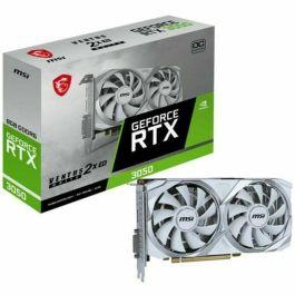 MSI Tarjeta gráfica VENTUS RTX 3050 2X XS WHITE 8G OC NVIDIA GeForce RTX 3050 8 GB GDDR6