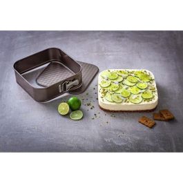 Pyrex Molde Desmontable Asimetria de Acero Antiadherente 24 cm, Apto Horno, Lavavajillas y Congelador, 10 Años Garantía
