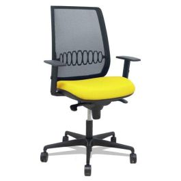 Silla Piqueras Y Crespo Alares Brazos Regulables Ergonomica Mecanismo Sincro Respaldo Malla Negra Asiento Tapizado Bali Amarillo Precio: 263.49999995. SKU: B14CGHZSPS