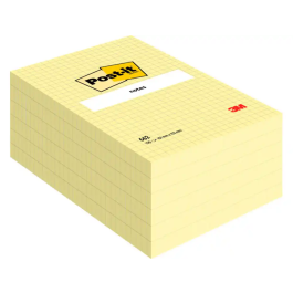 Post-it Bloc de notas adhesivas cuadriculado amarillo 102x152 mm 662 Precio: 23.50000048. SKU: B15RFQFAYZ