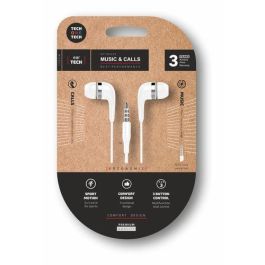 Auriculares Tech-One-Tech Soft Eartech De Boton Con Conector Jack Microfono Integrado Blanco Precio: 3.99745522. SKU: B1HFJMW8WY