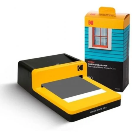 Kodak PHC-80 - Cartucho Todo en Uno con Papel Fotográfico, 4x6" / 10x15 cm, 80 Hojas, para Impresoras Dock PD450, PD460, PD480, KD600