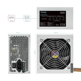 TooQ TQAPOLO-550SP Fuente de Alimentación ATX 12V V1.3 550W PFC Activo Ventilador Silencioso 120mm