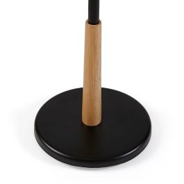 Perchero Negro Con Detalles En Madera Versa 179CM Perchero Negro Con Detalles En Madera Versa 179CM