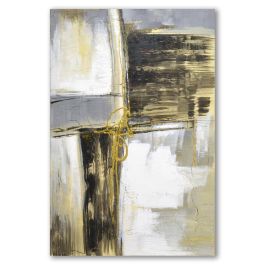 DKD Home Decor Set de 2 Cuadros de Decoración Mural Abstractos Estilo Loft Lienzo sobre MDF Gris Negro 90x60x3 cm Precio: 31.3995. SKU: B1B3WGG7TB