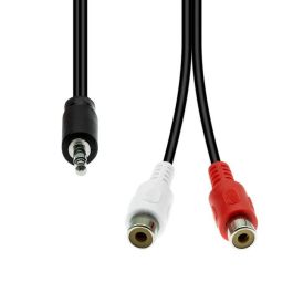 ProXtend Mini-Jack 3-Pin a 2 x RCA Cable M-F Negro 20cm Precio: 1.49999949. SKU: B17YJBSNDL