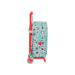 Mochila Escolar con Ruedas Hello Kitty Sea lovers Turquesa 22 x 27 x 10 cm