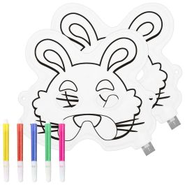 Jeux 2 momes Juego de 2 Máscaras Hinchables para Pintar con Rotuladores Incluidos Color