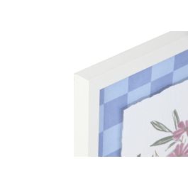 DKD Home Decor Cuadro Moderno Florero Azul Amarillo Cristal Ps 42.5 x 2.5 x 52.5 cm (4 Unidades)