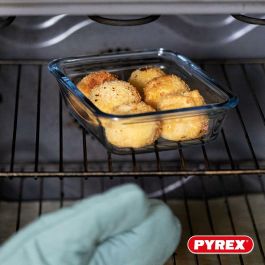 Pyrex 3426470278027 Juego de 7 Recipientes para Guardar Alimentos de Vidrio con Tapa Hermética Cook & Go