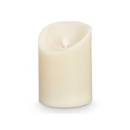 Giftdecor Vela LED Crema Pequeña 10 cm - Decoración (24 Unidades)