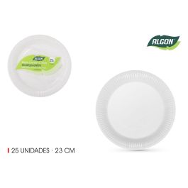 Set de 25 platos de cartón rojo y soja 23 cm Algon (18 Unidades) Precio: 24.50000014. SKU: B1FD4A29LQ