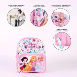 Cerdá Mochila Escolar Infantil Princess Rosa para Niñas de 3 a 12 años. Fabricada en 90% Poliéster, Resistente y Duradera. Cerdá Mochila Escolar Infantil Princess Rosa para Niñas de 3 a 12 años. Fabricada en 90% Poliéster, Resistente y Duradera.