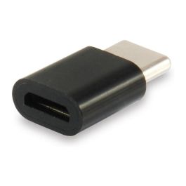 Equip Adaptador de Conector USB Tipo C a Micro USB 2.0, Macho a Hembra, para Carga y Sincronización, Compatible con Samsung Galaxy S8, Nexus 6P, 5X, Negro