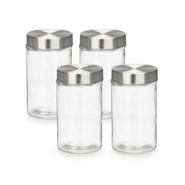 Set 4 Tarro Redondo Tapa Acero 1L Vivalto 41X18CM (8 Unidades) Set 4 Tarro Redondo Tapa Acero 1L Vivalto 41X18CM (8 Unidades)