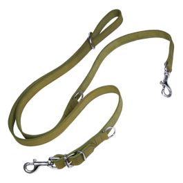 Gloria Correa Multiposición para Perros de Piel Oasis Verde 200 cm x 21 mm - Acabado Nubuk Envejecido, Uso 2 Perros y Manos Libres Precio: 18.79000046. SKU: S6100892