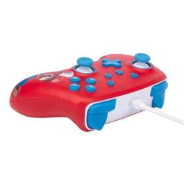 Power A Mando con Cable NSGP0001-01 para Nintendo Switch, Mario Woo-hoo! con Botones Programables y Conector para Auriculares, 3m, Compatible con Switch y OLED