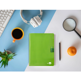 Liderpapel Libreta Scriptus A5 48 Hojas 90gr Cuadro 4mm Con Margen Color Verde