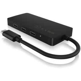 ICY BOX 4Port USB-C HUB 4xUSB-C 1xPower Delivery 100W Pasivo Negro