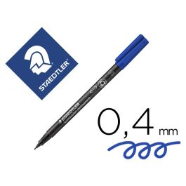 Rotulador Staedtler Lumocolor Retroproyeccion Punta De Fibra Permanente 313-3 Azul Punta Super Fina Redonda 0.4 mm 10 unidades Precio: 15.68999982. SKU: S8422853