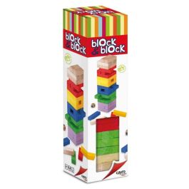 Juego block a block colores de madera 8x30x8 cm