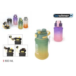 Bewinner Botella Sport Agua Multicolor 800Ml con Dimensiones 9.3cm Ancho x 21.1cm Alto x 11.5cm Largo Precio: 46.49999992. SKU: B14ZYW8MEY