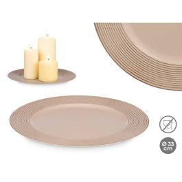 Portavelas Círculos Taupe Envejecido 33 cm - Giftdecor (24 Unidades) Precio: 44.5000006. SKU: B19KF5656J