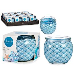 Vela en Tarro de Cristal Azul Oceano Acorde 7.5x6.3x7.5 cm (12 Unidades) Precio: 15.49999957. SKU: B12J5PLJ6J