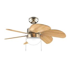 Ventilador de Techo con Luz Cecotec EnergySilence Aero 360 Dorado Madera 50 W Precio: 55.50000049. SKU: B1GVPGL3Q9
