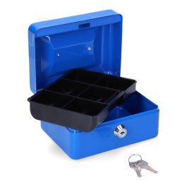 Caja de caudales cfc09 152x118x80mm azul m13391 micel