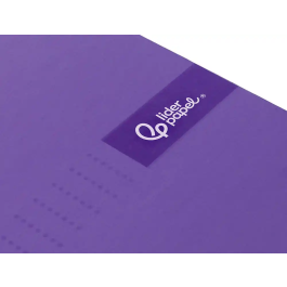 Liderpapel Cuaderno Espiral A4 Micro Crafty Tapa Forrada 120 Hojas 90gr Cuadro 5mm Violeta