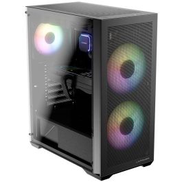 LC-Power LC-717B-ON Caja PC Gaming Midi Tower Blanca con Ventana Lateral y RGB ATX/microATX/Mini-ITX