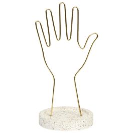 Home Deco Factory Porta Joyas Mano Colección Pour Elle Metal