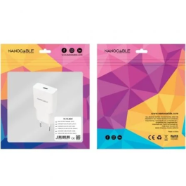Cargador de Pared NANOCABLE 10.10.2021 Blanco 20 W