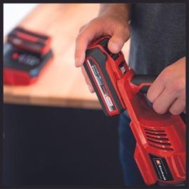 Einhell TE-SV 18 Li solo Aspiradora escoba 2 en 1 sin bolsa, para superficies de hogar y coche, color negro/rojo