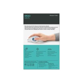 LOGITECH Raton Trackball Inalambrico ERGO M575/ Hasta 2000 DPI/ Blanco Crudo