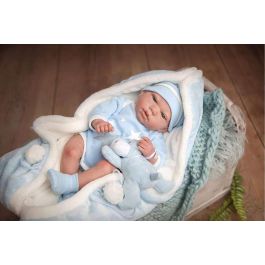 Muñeco reborn carlos 40 cm con cuerpo blando, manta y peluche (muñeco con peso) Precio: 76.4999994. SKU: B1A98P2VFS