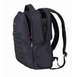 Ewent EW2528 Mochila para Portátil Urban 17.3" (43.9 cm) Resistente al Agua, Doble Revestimiento Interior, Poliéster Negro
