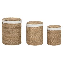 Juego de Cestas Home ESPRIT Blanco Natural Hierba marina Tropical (3 Piezas) Precio: 111.7900003. SKU: B1KN3F8J93