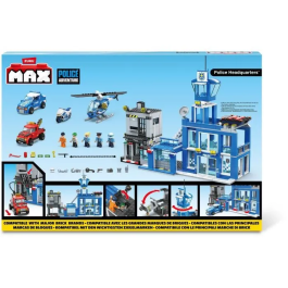 Zuru Construcción Estación de Bomberos y Policía Max Build 976 Piezas 55 x 40 cm