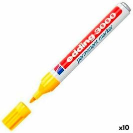 Rotulador permanente Edding 3000 Amarillo (10 Unidades) Rotulador permanente Edding 3000 Amarillo (10 Unidades)