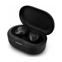 Philips TAT1209BK Auriculares Bluetooth con Estuche de Carga, Autonomía 6h, Negros