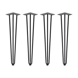 Emuca Lote de 4 patas Hairpin de 3 varillas para mesa, altura 710mm, Acero, Pintado negro Emuca Lote de 4 patas Hairpin de 3 varillas para mesa, altura 710mm, Acero, Pintado negro Precio: 91.50000035. SKU: B1AEAZM43R