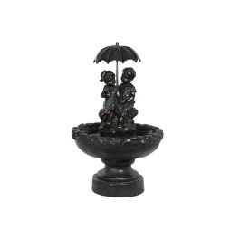 Fuente Terraza Y Jardin DKD Home Decor Azul Petroleo Negro 60 x 100 x 60 cm
