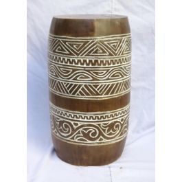 Mesita Auxiliar Balines DKD Home Decor Natural Blanco 29 x 50 x 29 cm Precio: 50.49999977. SKU: S3034205