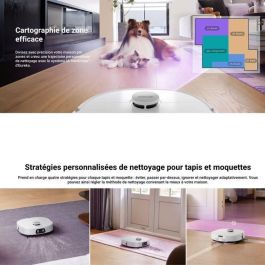Eureka J15 Pro Ultra EUR1744338549825 Robot Aspirador 16.200 Pa Agua Caliente 75 °C Mopa Extensible FlexiMop Blanco