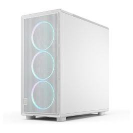Fractal Design Epoch XL TG RGB White Clear Midi Torre PC ATX, Micro ATX, ITX, EATX, Acero, Ventana Lateral, Iluminación Multi Color