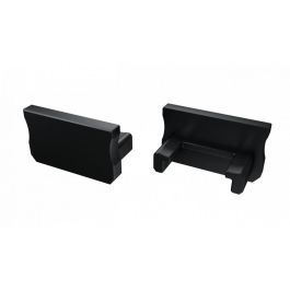 Tapón Final Perfil Tipo A Plástico Blanco Con Agujero